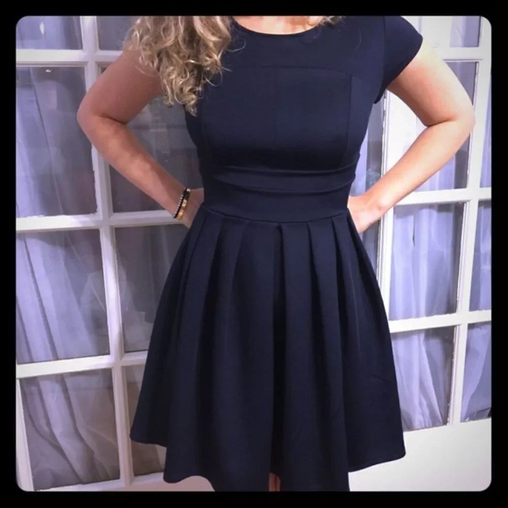 ✨Moon Collection Navy Cocktail Dress✨ - Picture 2 of 4